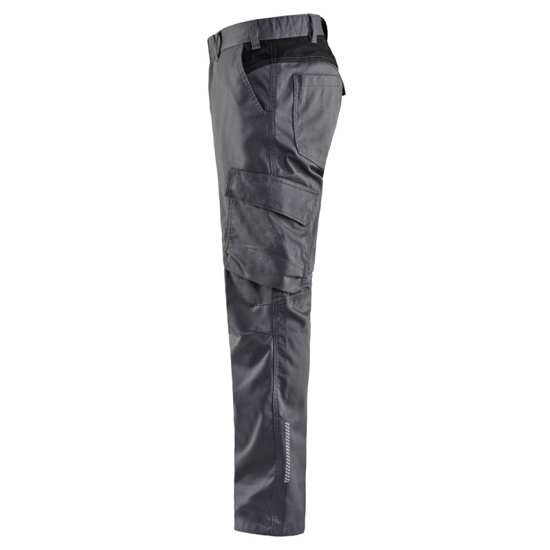 Blaklader Industrie Arbeitshose Stretch Mittelgrau/Schwarz C