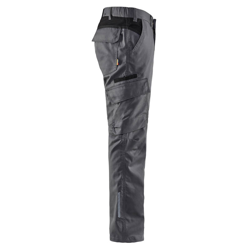 Blaklader Industrie Arbeitshose Stretch Mittelgrau/Schwarz C