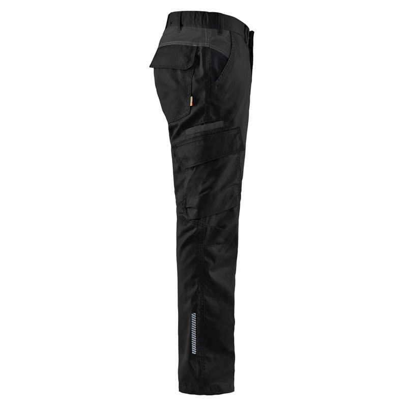 Blaklader Industrie Arbeitshose Stretch Schwarz/Dunkelgrau C