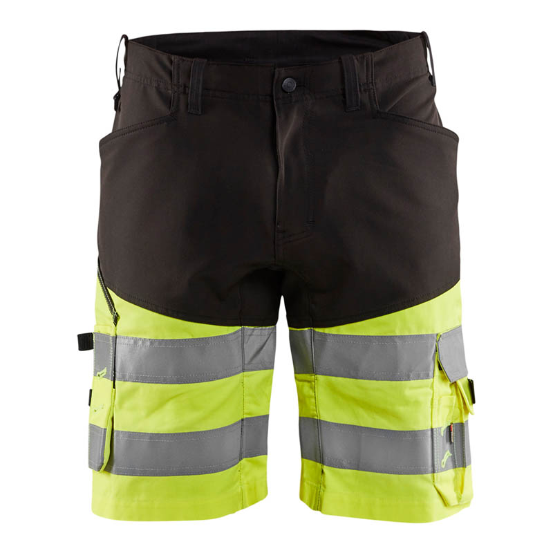 Blaklader High Vis Shorts mit Stretch Schwarz/Gelb C44