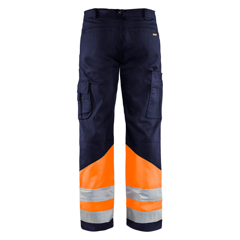 Blaklader High Vis Arbeitshose Marineblau/Orange C44