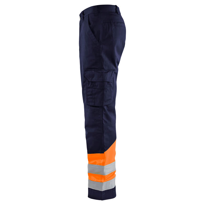 Blaklader High Vis Arbeitshose Marineblau/Orange C44