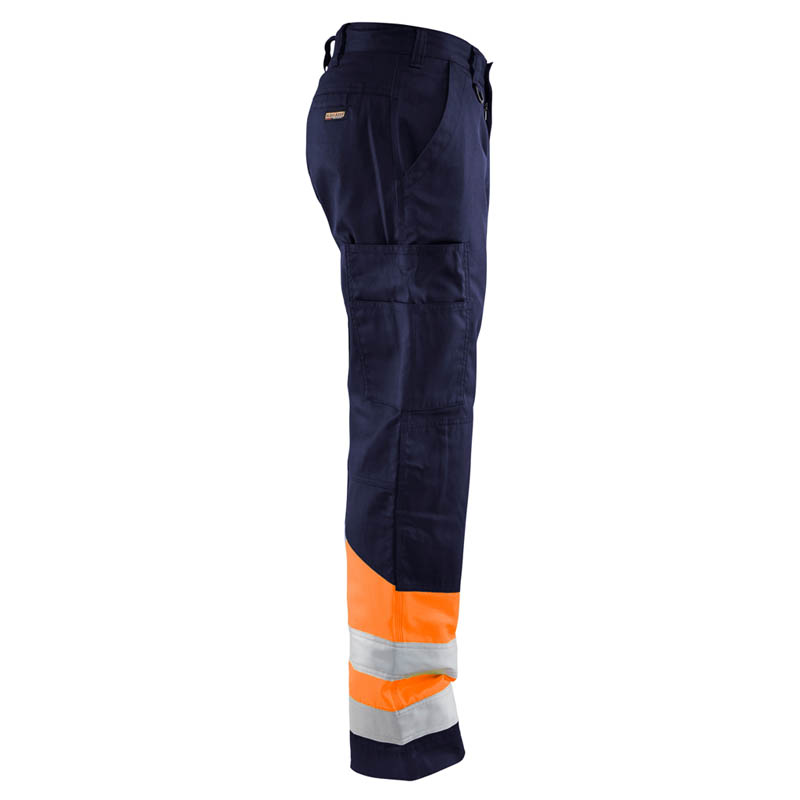 Blaklader High Vis Arbeitshose Marineblau/Orange C44