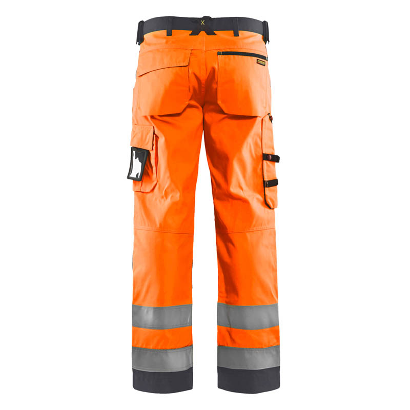Blaklader High Vis Arbeitshose ohne Nageltaschen High Vis Or