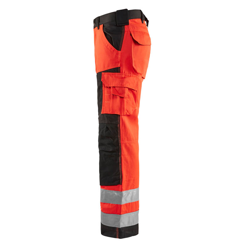 Blaklader High Vis Arbeitshose ohne Nageltaschen High Vis Ro
