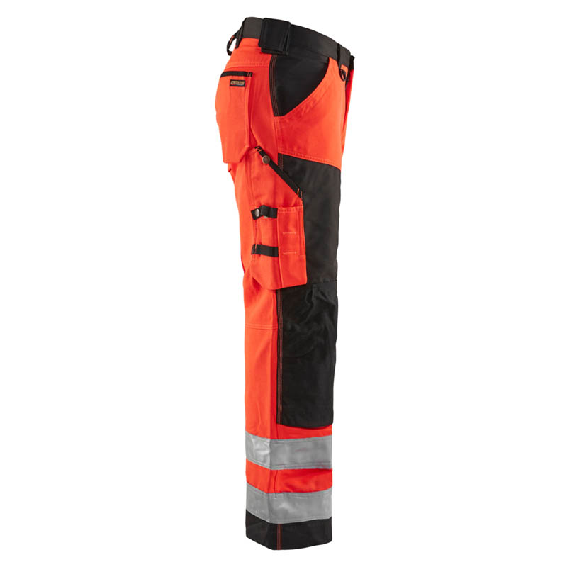 Blaklader High Vis Arbeitshose ohne Nageltaschen High Vis Ro