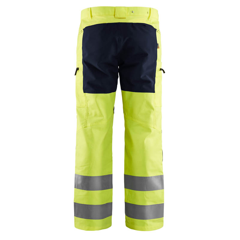 Blaklader High Vis Arbeitshose mit Stretch High Vis Gelb/Sch
