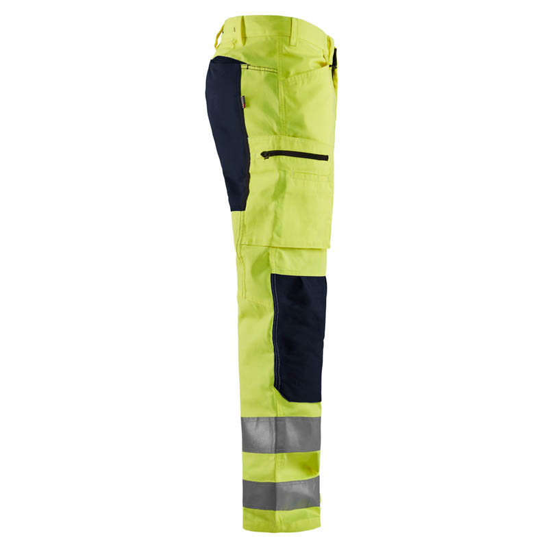 Blaklader High Vis Arbeitshose mit Stretch High Vis Gelb/Sch