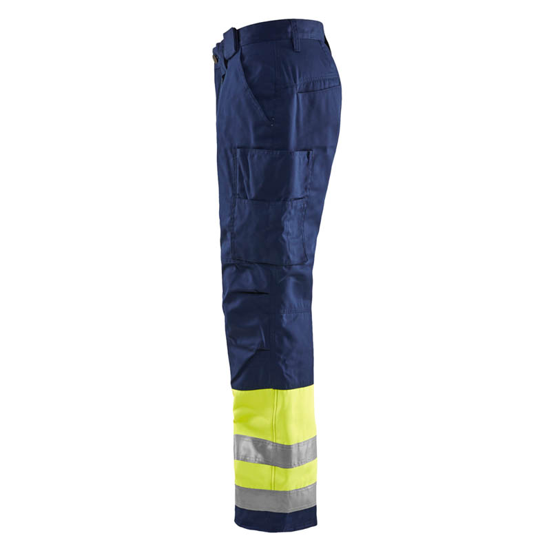 Blaklader High Vis Arbeitshose High Vis Gelb/Marineblau C146