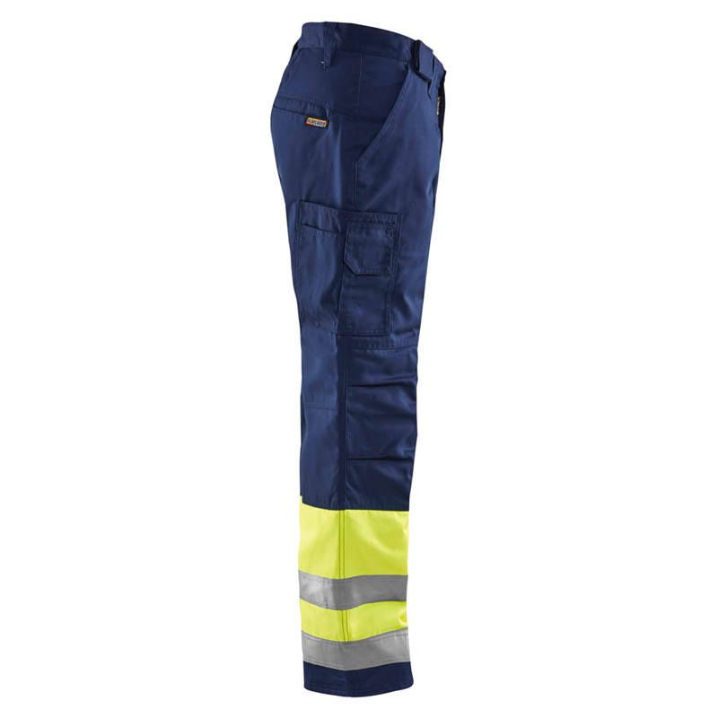 Blaklader High Vis Arbeitshose High Vis Gelb/Marineblau C146