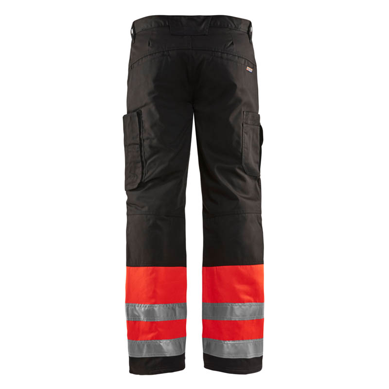 Blaklader High Vis Arbeitshose High Vis Rot/Schwarz C146