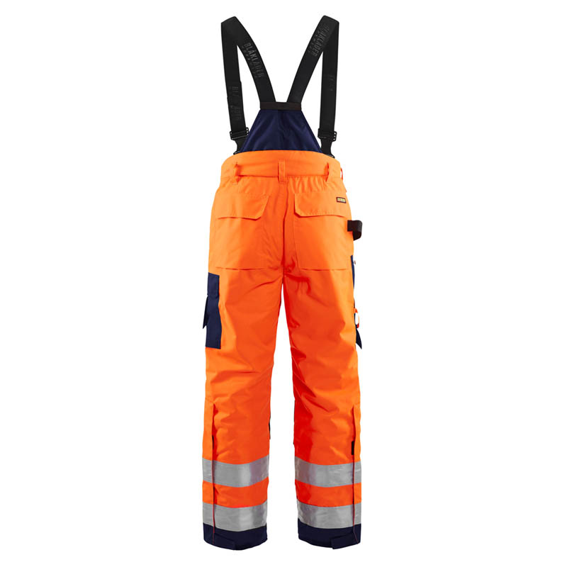 Blaklader High Vis Winter Latzhose High Vis Orange/Marinebla