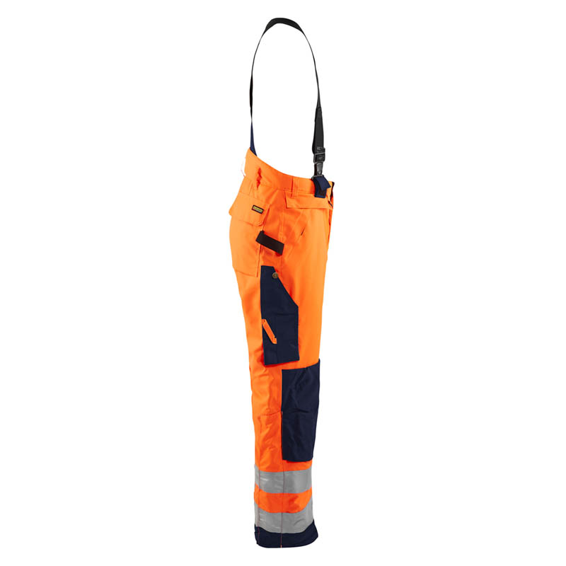 Blaklader High Vis Winter Latzhose High Vis Orange/Marinebla