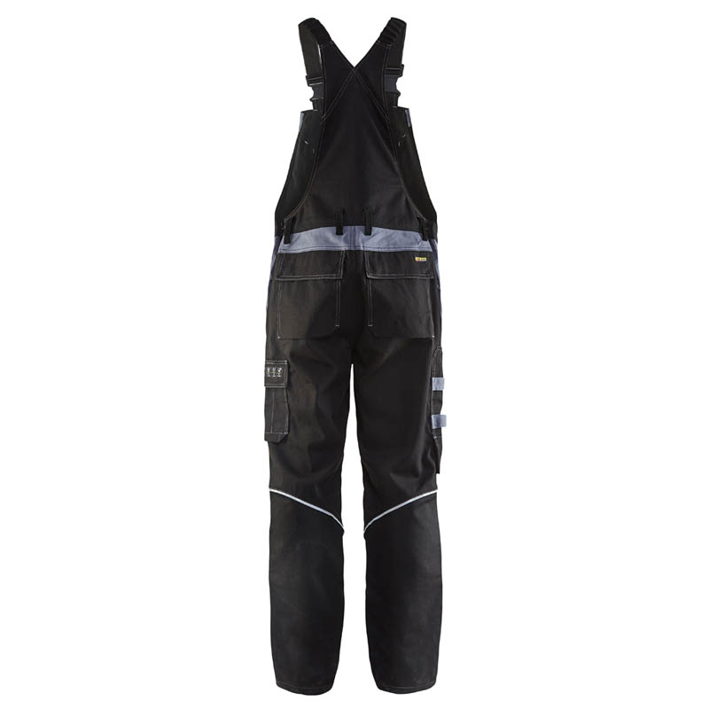 Blaklader Flammschutz Latzhose Schwarz/Grau C146