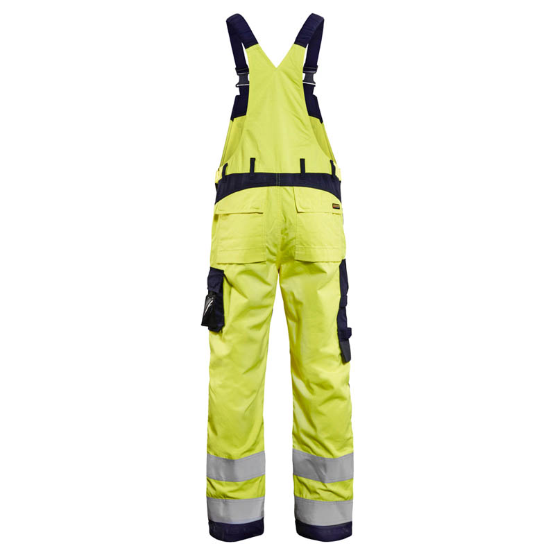 Blaklader Multinorm Latzhose Inhärent High Vis Gelb/Marinebl