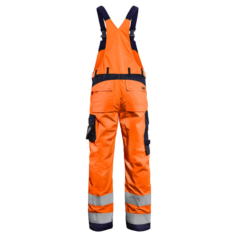 Blaklader Multinorm Latzhose Inhärent High Vis Orange/Marine