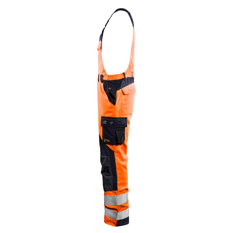 Blaklader Multinorm Latzhose Inhärent High Vis Orange/Marine