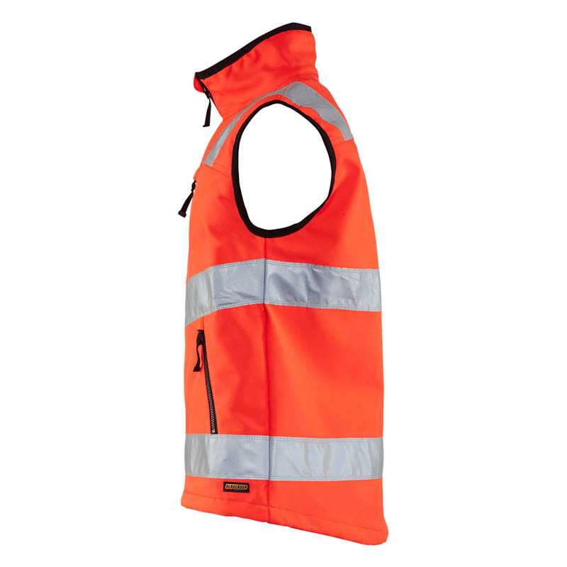 Blaklader High Vis Softshell Weste High Vis Rot 4XL