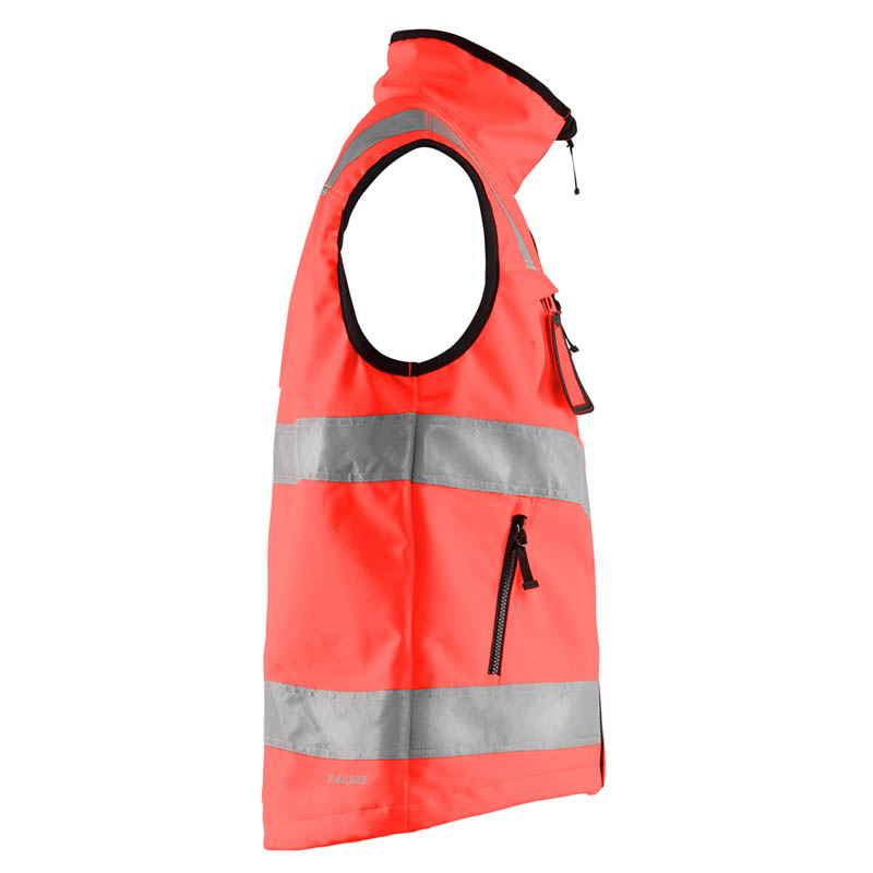 Blaklader High Vis Softshell Weste High Vis Rot 4XL