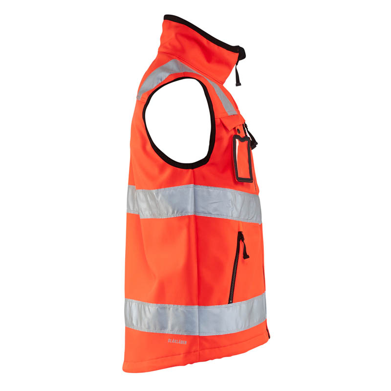 Blaklader High Vis Softshell Weste High Vis Rot 4XL