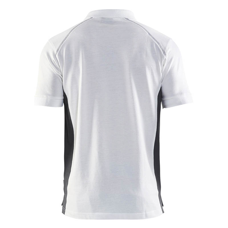 Blaklader Polo Shirt Weiß/Dunkelgrau 4XL
