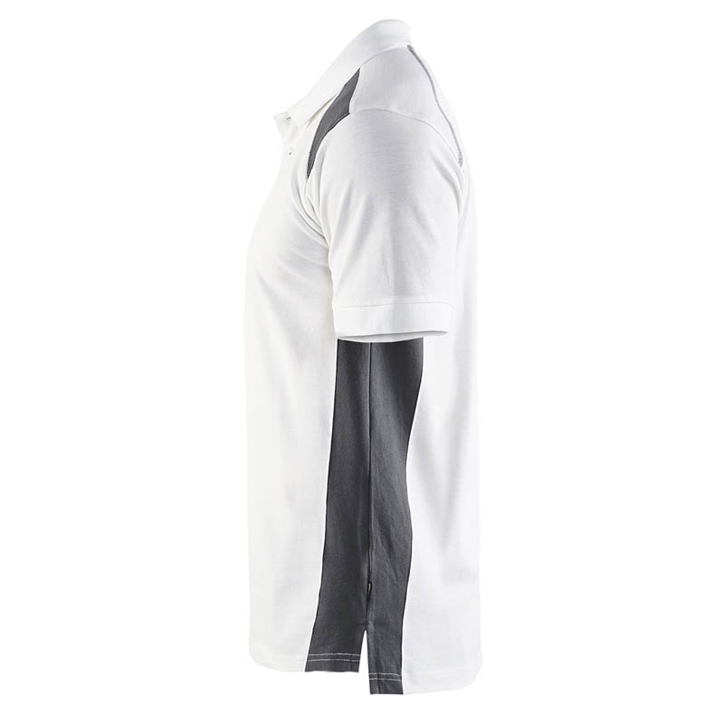 Blaklader Polo Shirt Weiß/Dunkelgrau 4XL