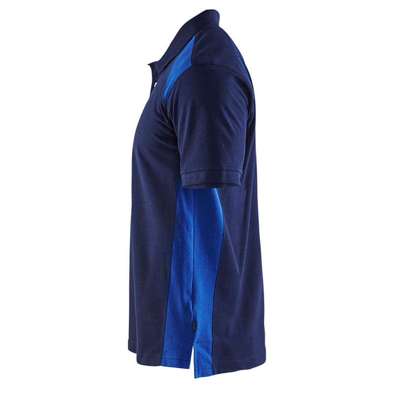 Blaklader Polo Shirt Marineblau/Kornblau 4XL