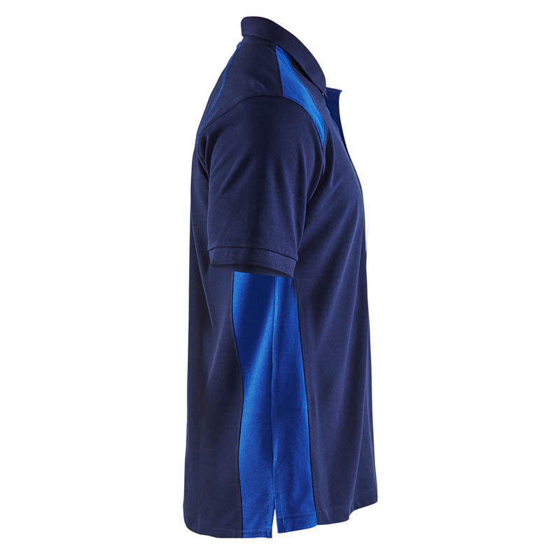 Blaklader Polo Shirt Marineblau/Kornblau 4XL