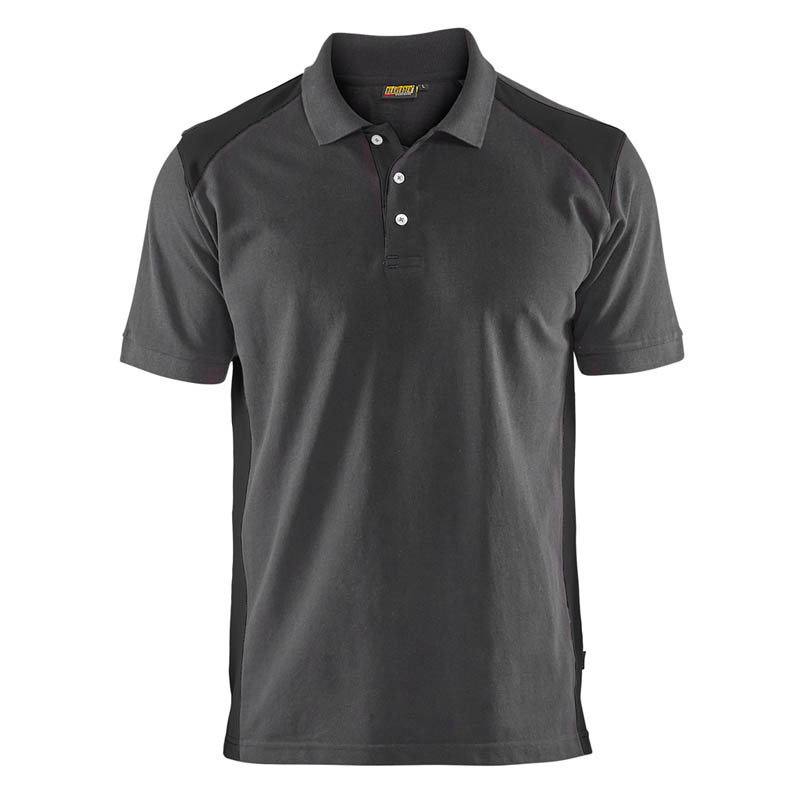 Blaklader Polo Shirt Mittelgrau/Schwarz 4XL