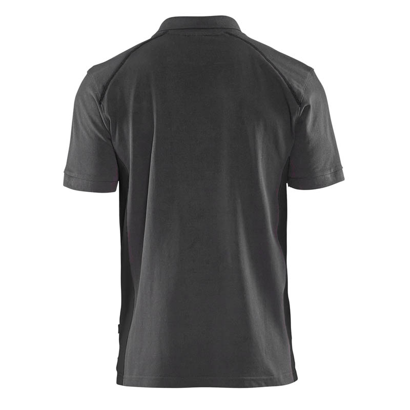 Blaklader Polo Shirt Mittelgrau/Schwarz 4XL