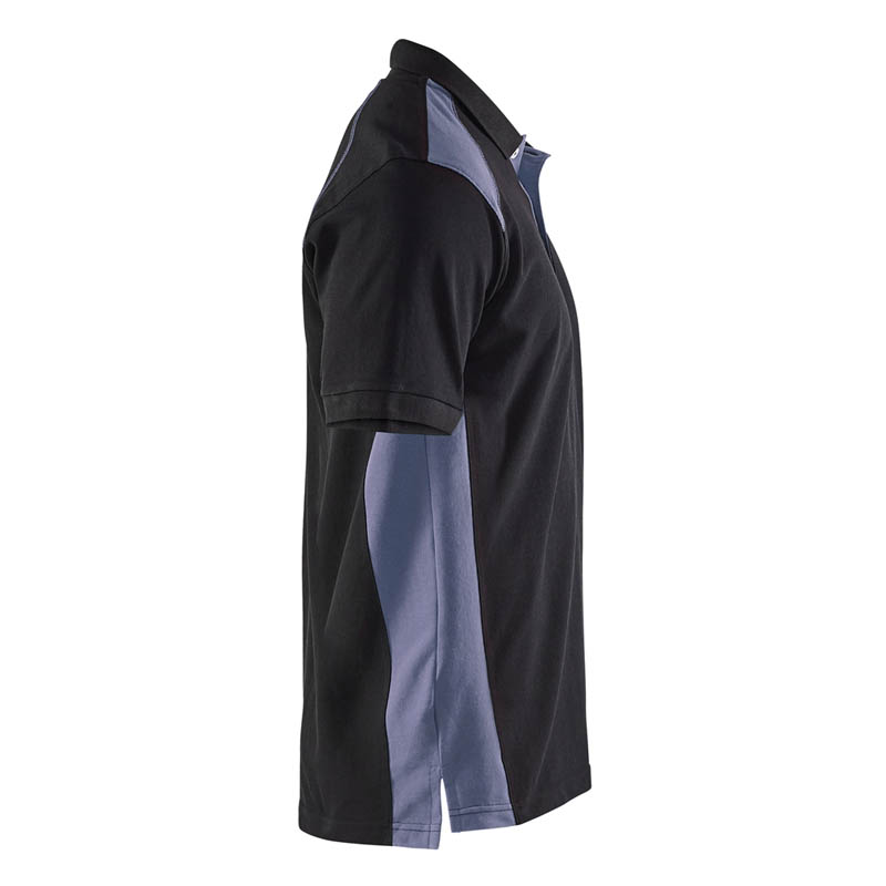 Blaklader Polo Shirt Schwarz/Grau 4XL