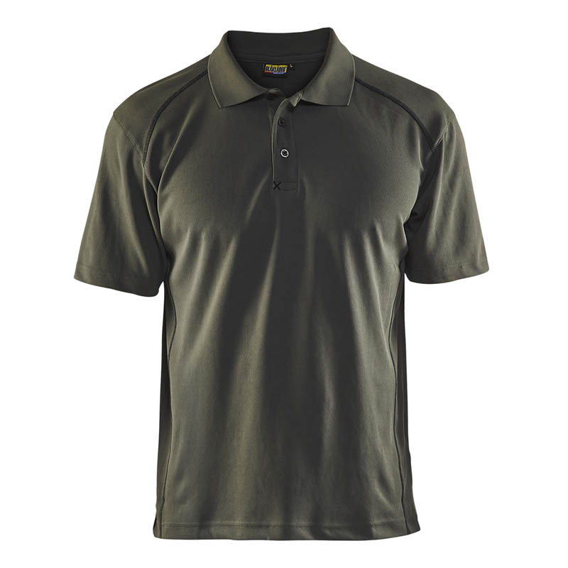 Blaklader Polo Shirt mit UV Schutz Armygrün 4XL