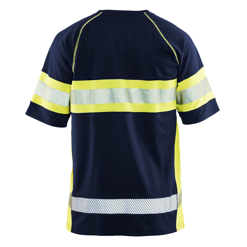 Blaklader UV T-Shirt High Vis Marineblau/Gelb 4XL