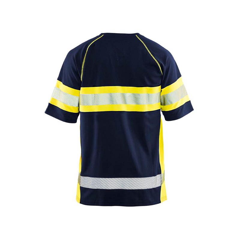 Blaklader UV T-Shirt High Vis Marineblau/Gelb 4XL