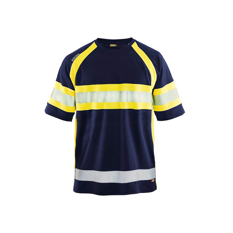 Blaklader UV T-Shirt High Vis Marineblau/Gelb 4XL