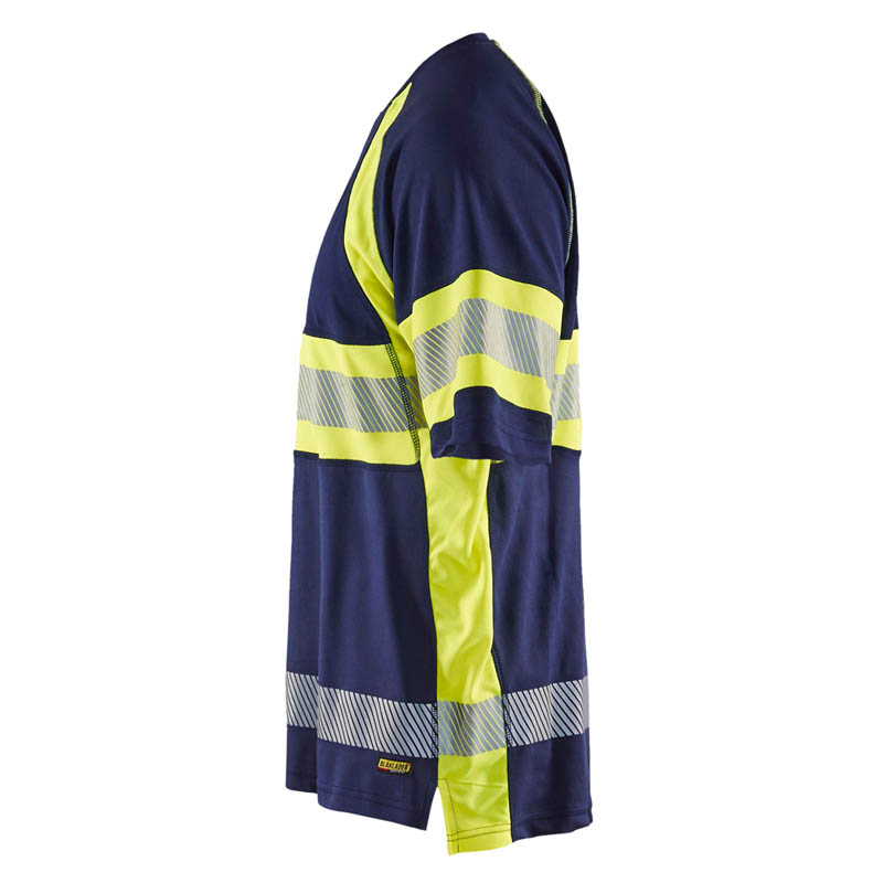 Blaklader UV T-Shirt High Vis Marineblau/Gelb 4XL