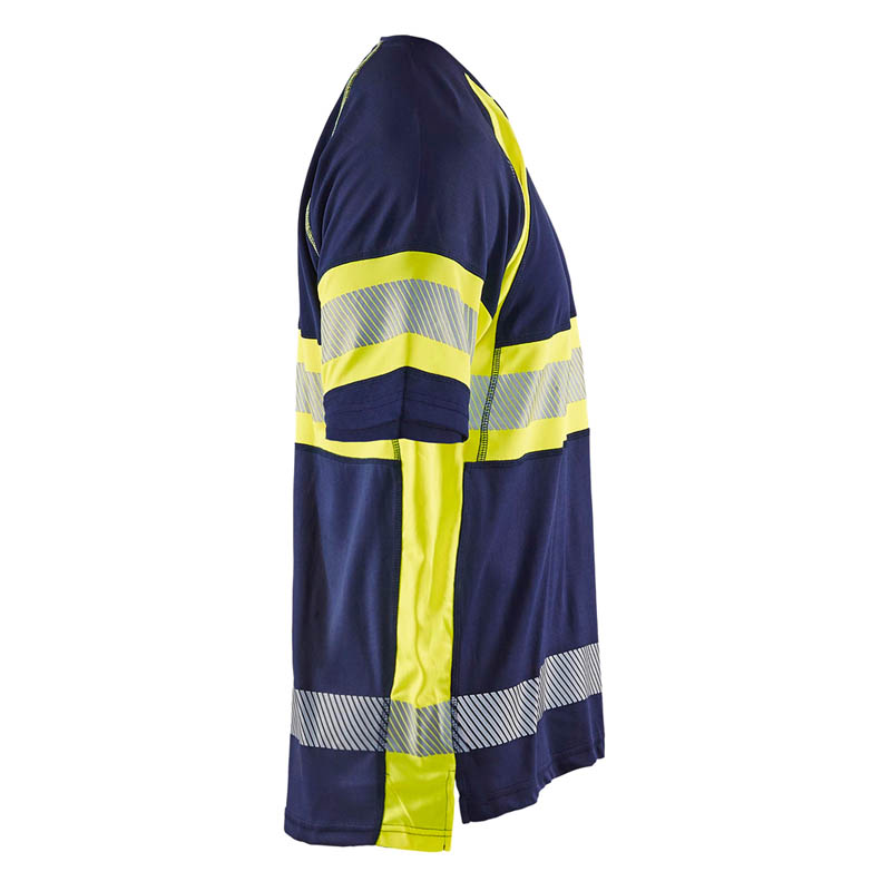 Blaklader UV T-Shirt High Vis Marineblau/Gelb 4XL