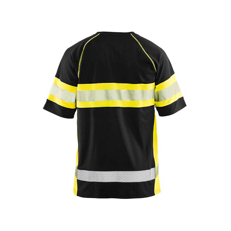 Blaklader UV T-Shirt High Vis Schwarz/Gelb 4XL
