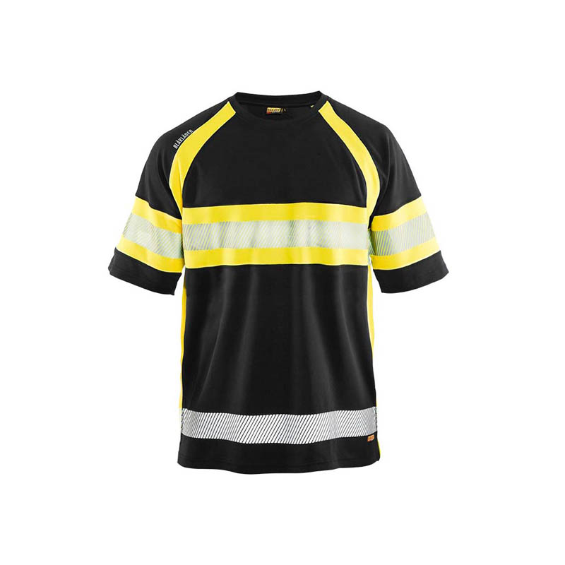 Blaklader UV T-Shirt High Vis Schwarz/Gelb 4XL