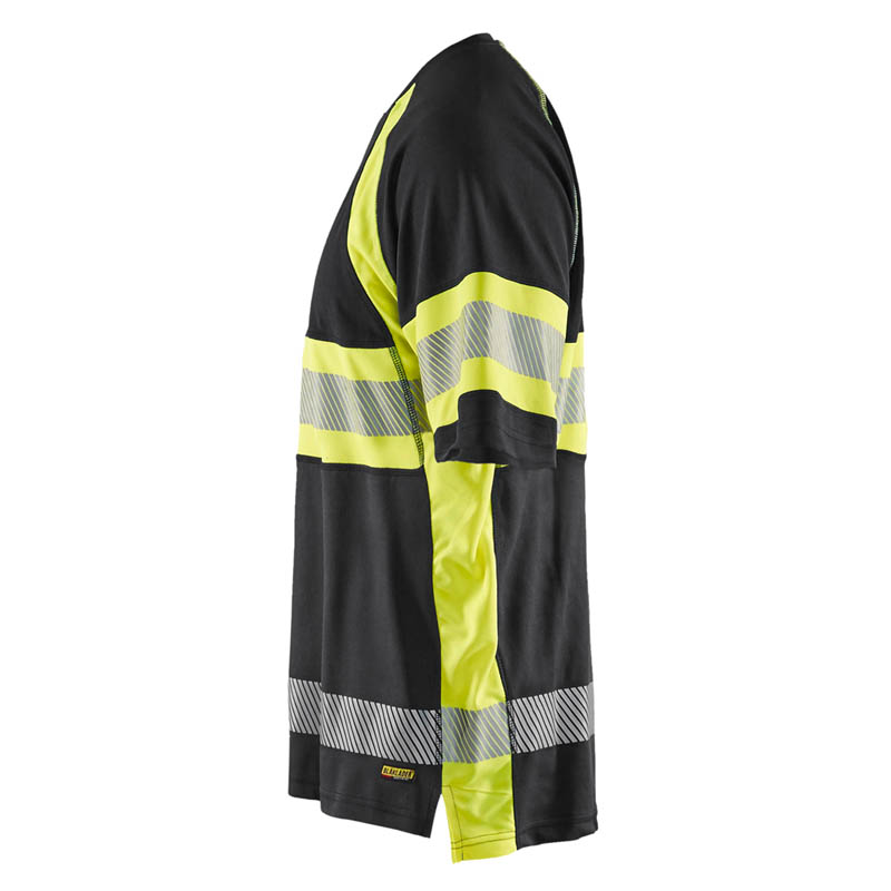 Blaklader UV T-Shirt High Vis Schwarz/Gelb 4XL