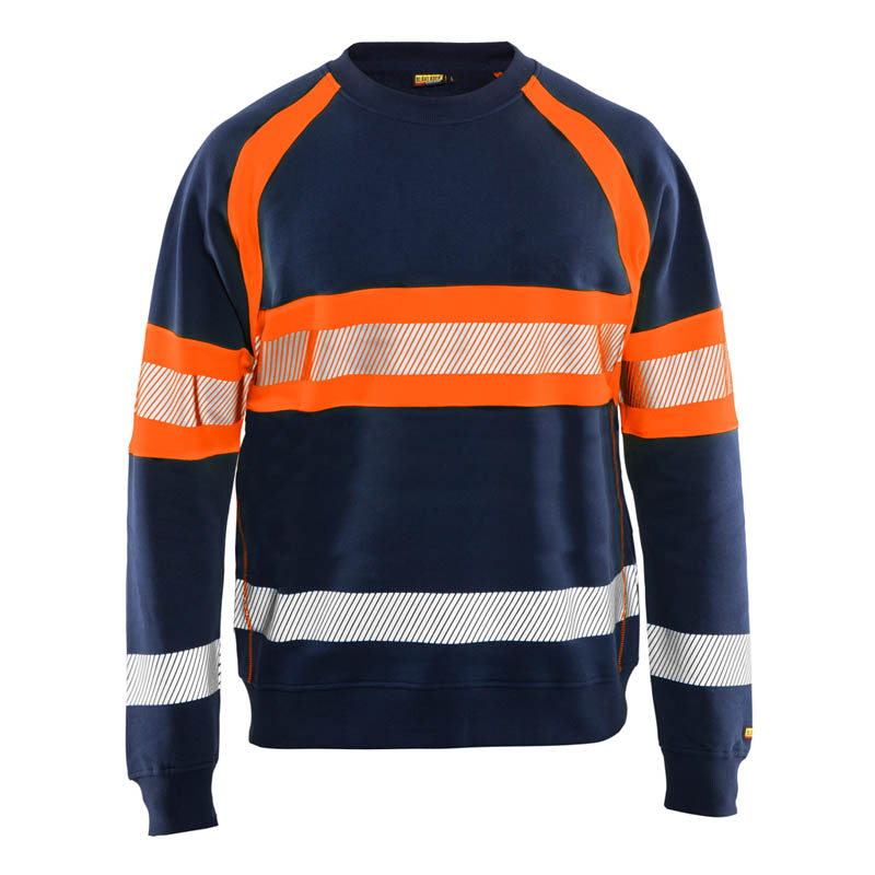 Blaklader High Vis Sweater Marineblau/Orange 4XL