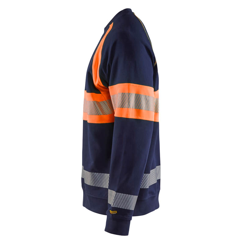 Blaklader High Vis Sweater Marineblau/Orange 4XL