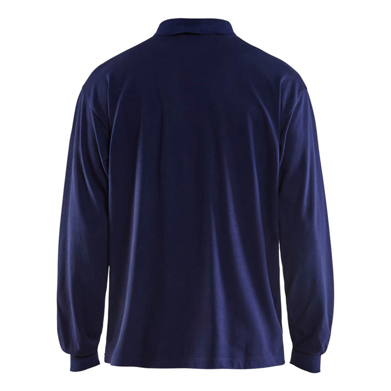 Blaklader Flammschutz Polo Shirt langärmelig Marineblau 4XL