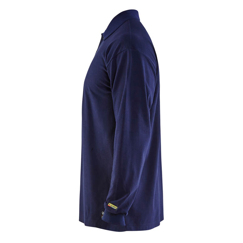 Blaklader Flammschutz Polo Shirt langärmelig Marineblau 4XL