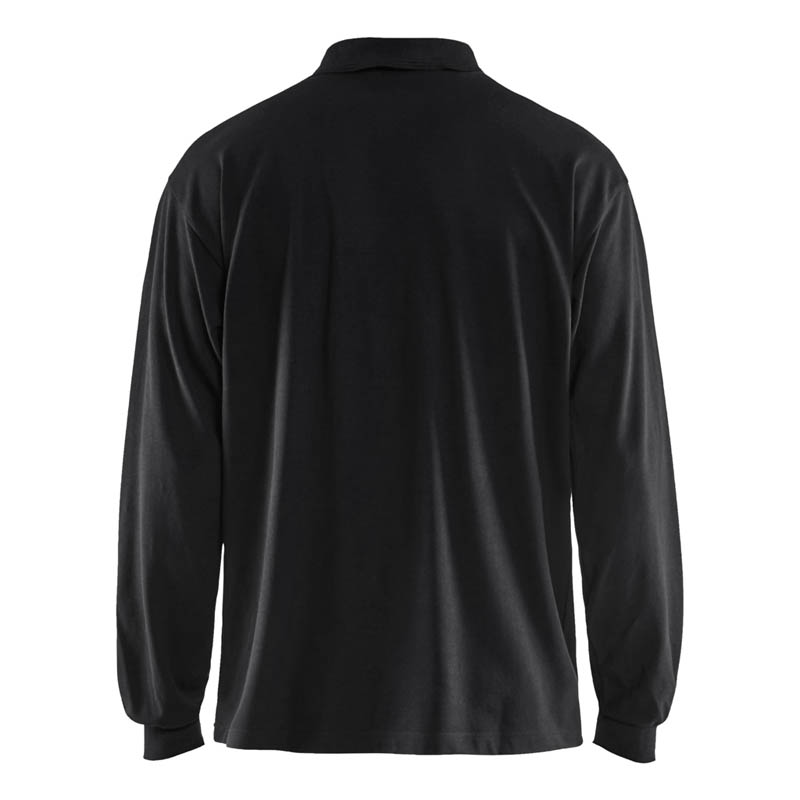 Blaklader Flammschutz Polo Shirt langärmelig Schwarz 4XL