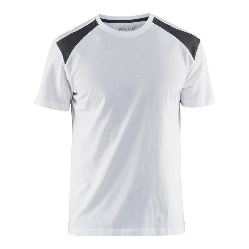 Blaklader T-Shirt Weiß/Dunkelgrau 4XL
