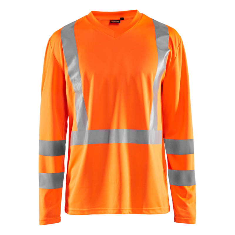 Blaklader UV Shirt High Vis Langarm High Vis Orange 4XL
