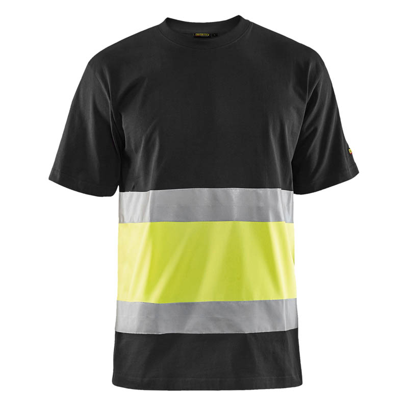 Blaklader High Vis T-Shirt Schwarz/Gelb 4XL
