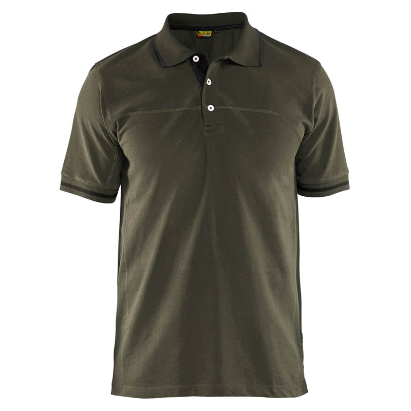 Blaklader Polo Shirt Dunkel Olivegrün/Schwarz 4XL