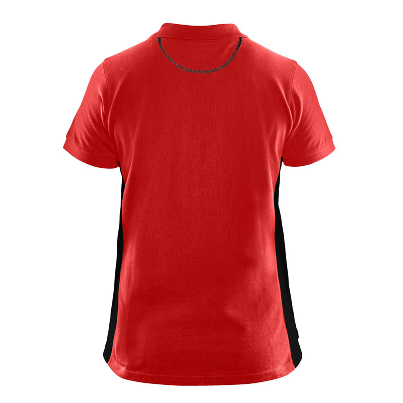 Blaklader Damen Polo Shirt Rot/Schwarz L